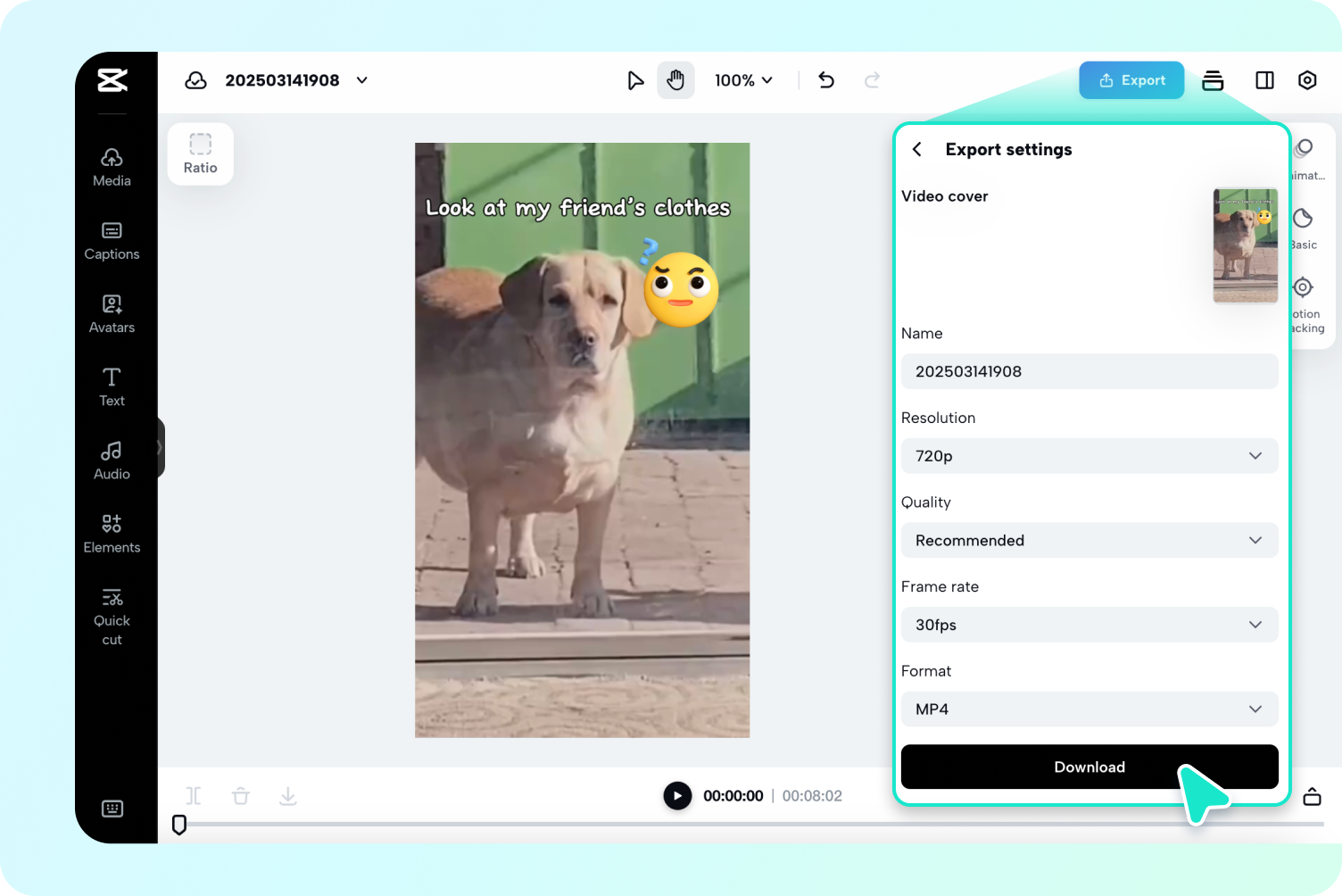 نشر وتصدير الفيديو