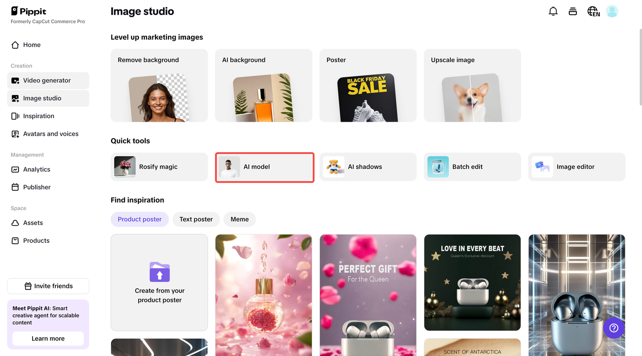 Get access to the AI model