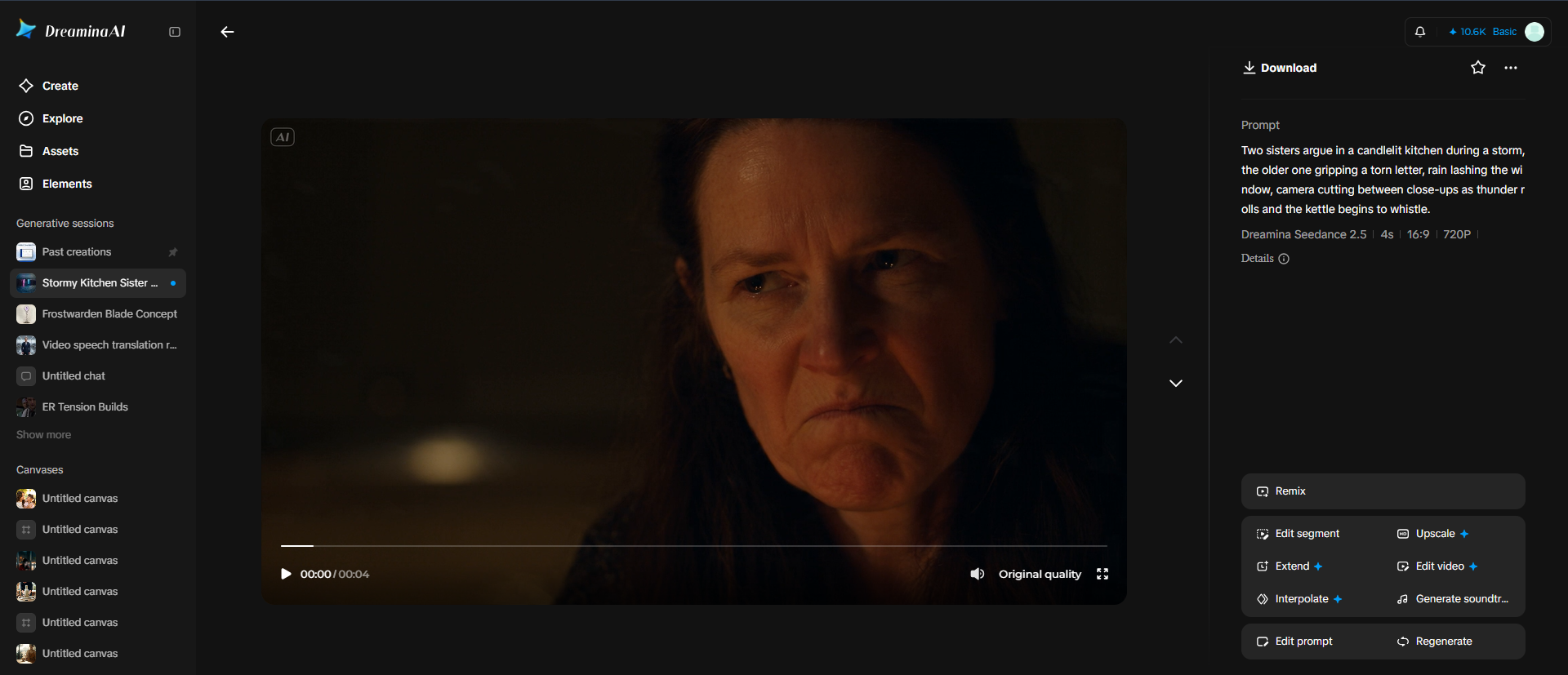 Short drama episode with a locked cast