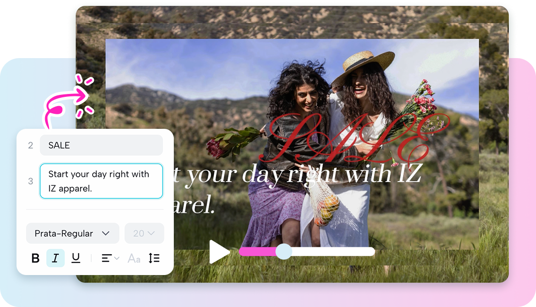 Налаштовуйте слогани для бездоганної інтеграції з брендом.