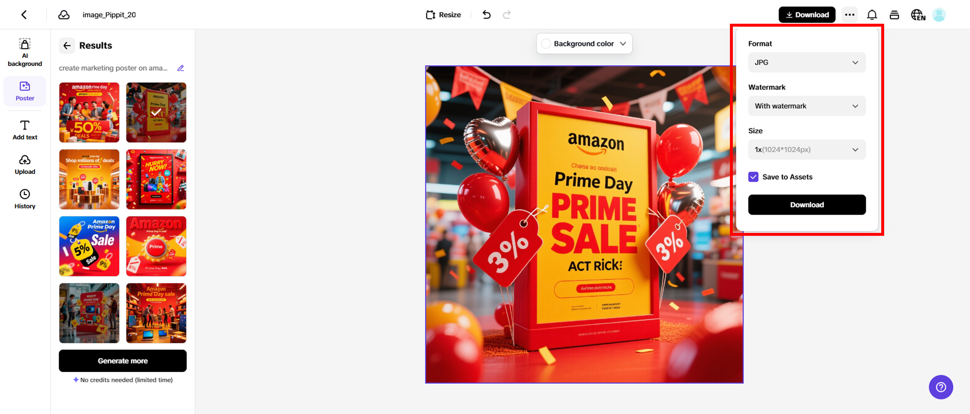 Finalize and export your draft