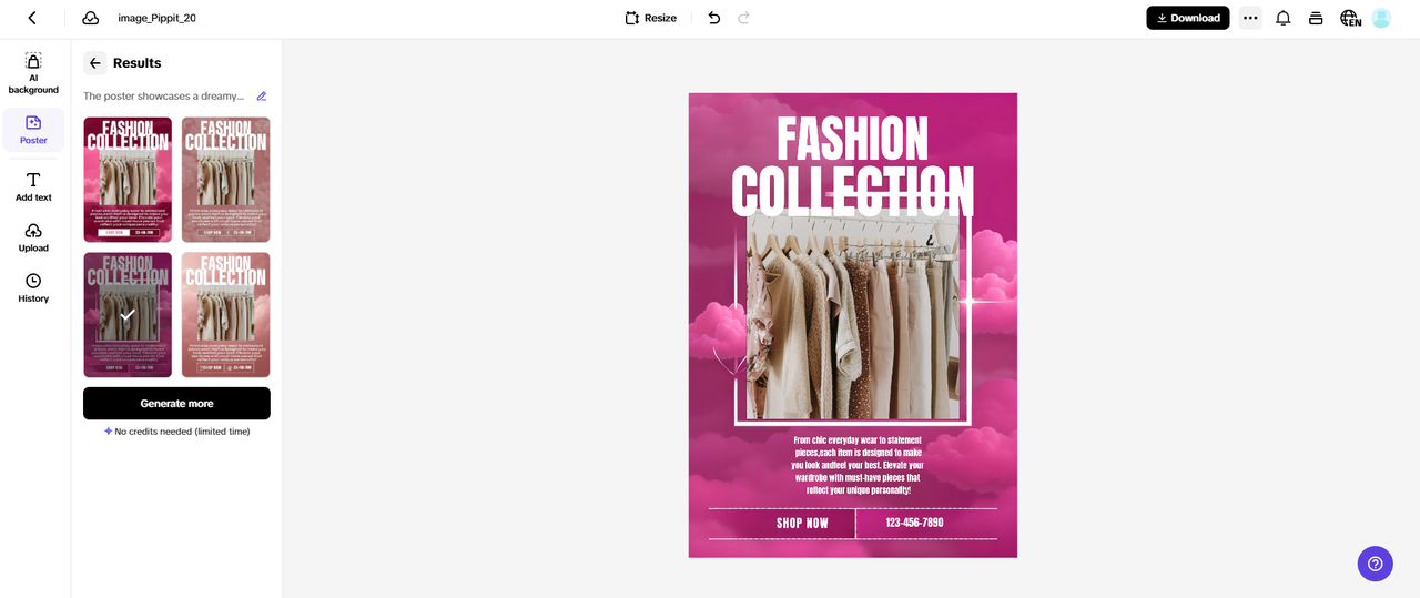 Customize your poster