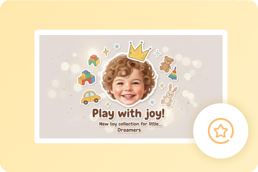 Large only face cutout for events using Dreamina