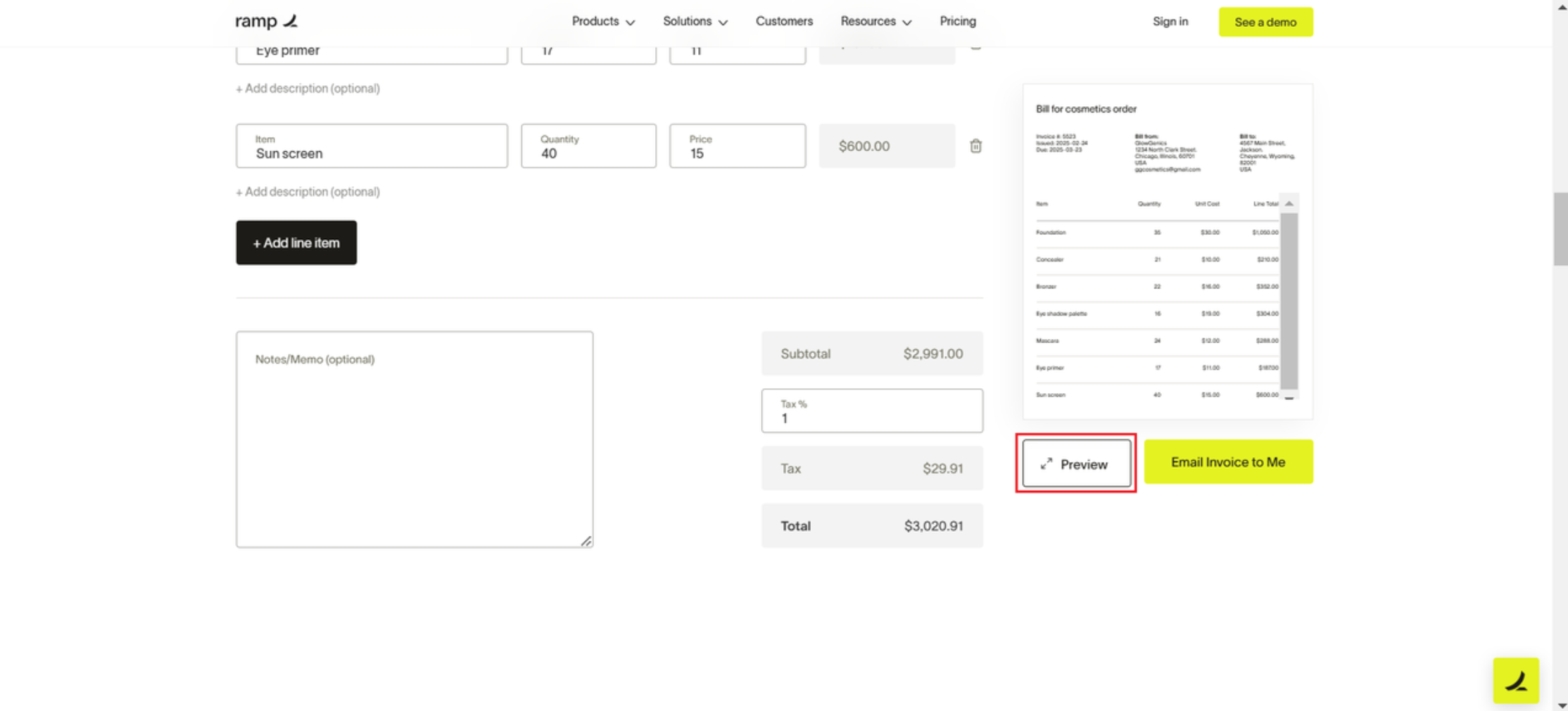 create online invoice for free