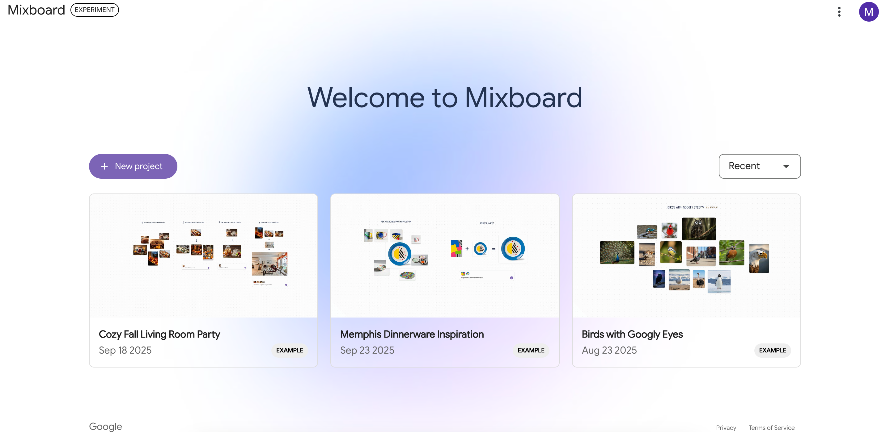 Create a new project