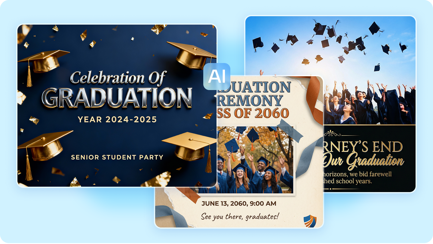 Creador de carteles de graduación e ideas para carteles llamativos