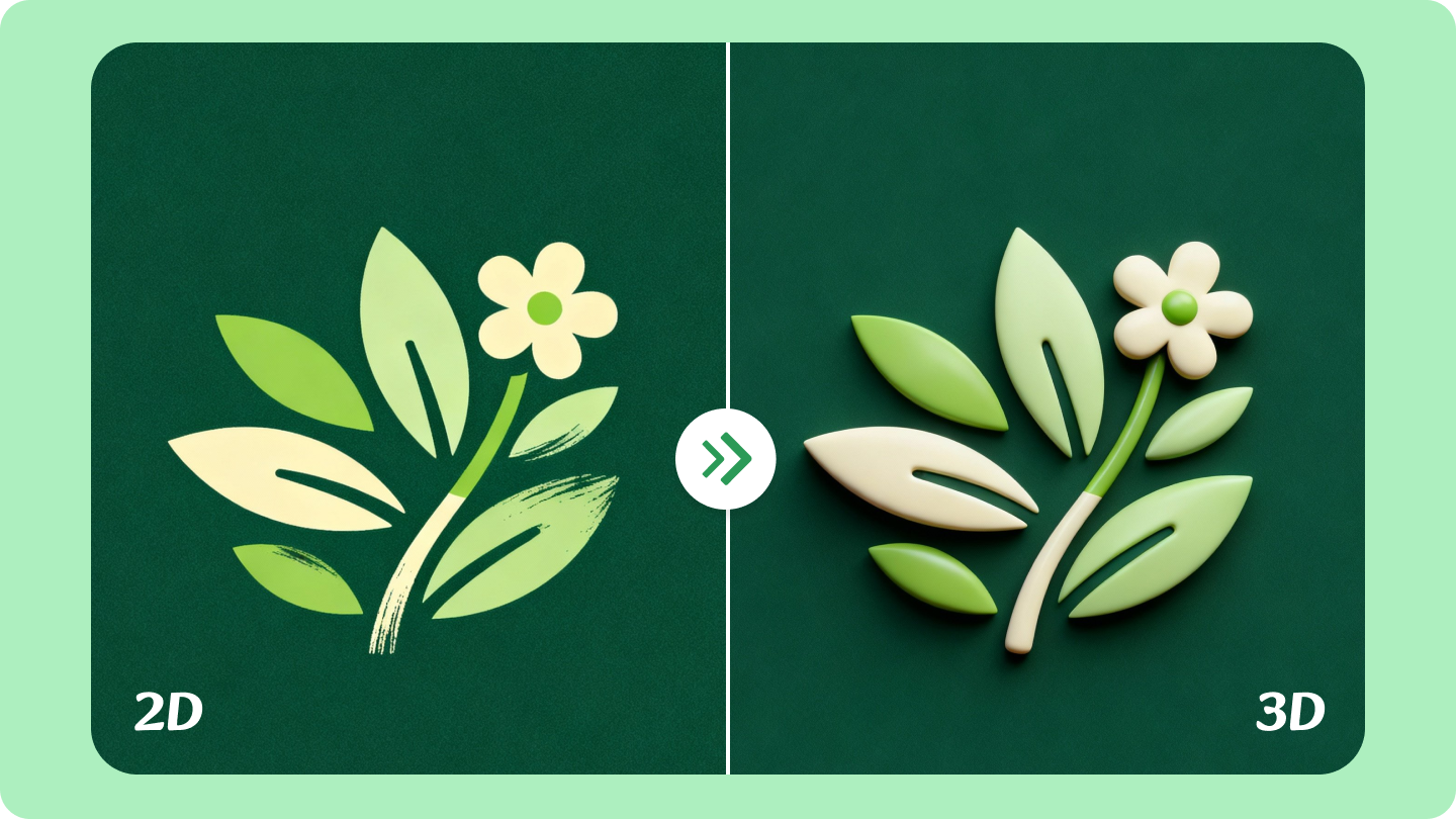 2d to 3d logo converter