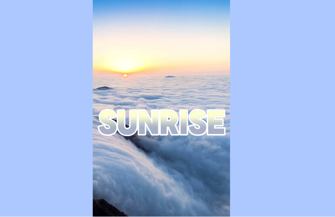 Gradient text in social media posts