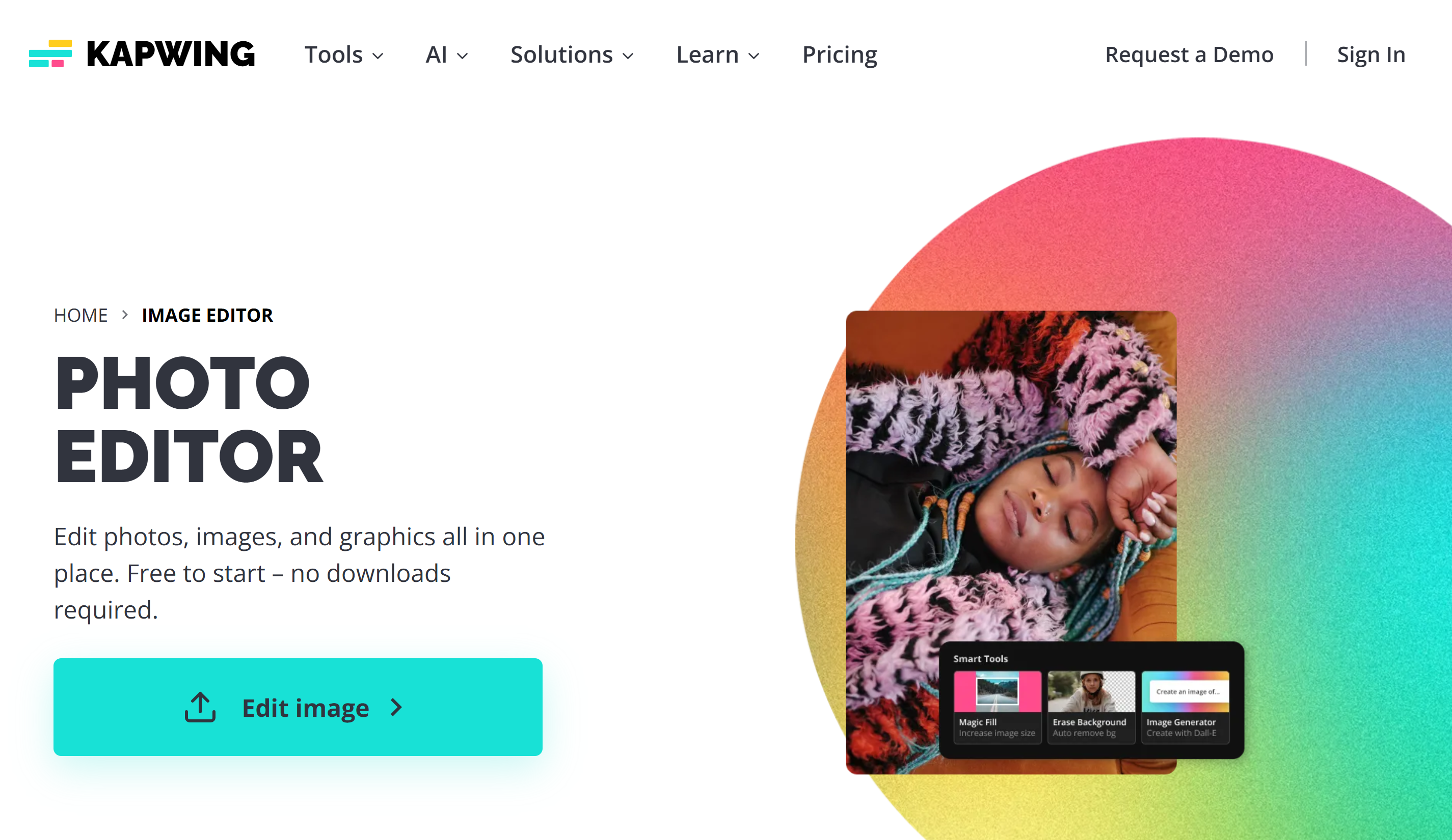 Kapwing - l'outil idéal pour ajouter des images à des photos.