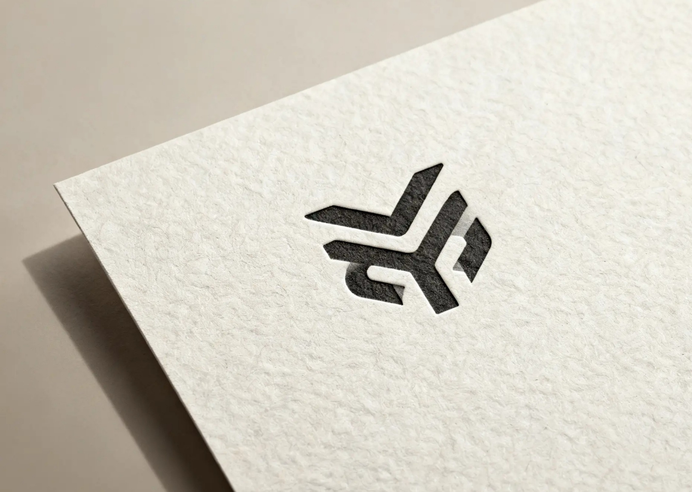 A minimalist brand identity mockup