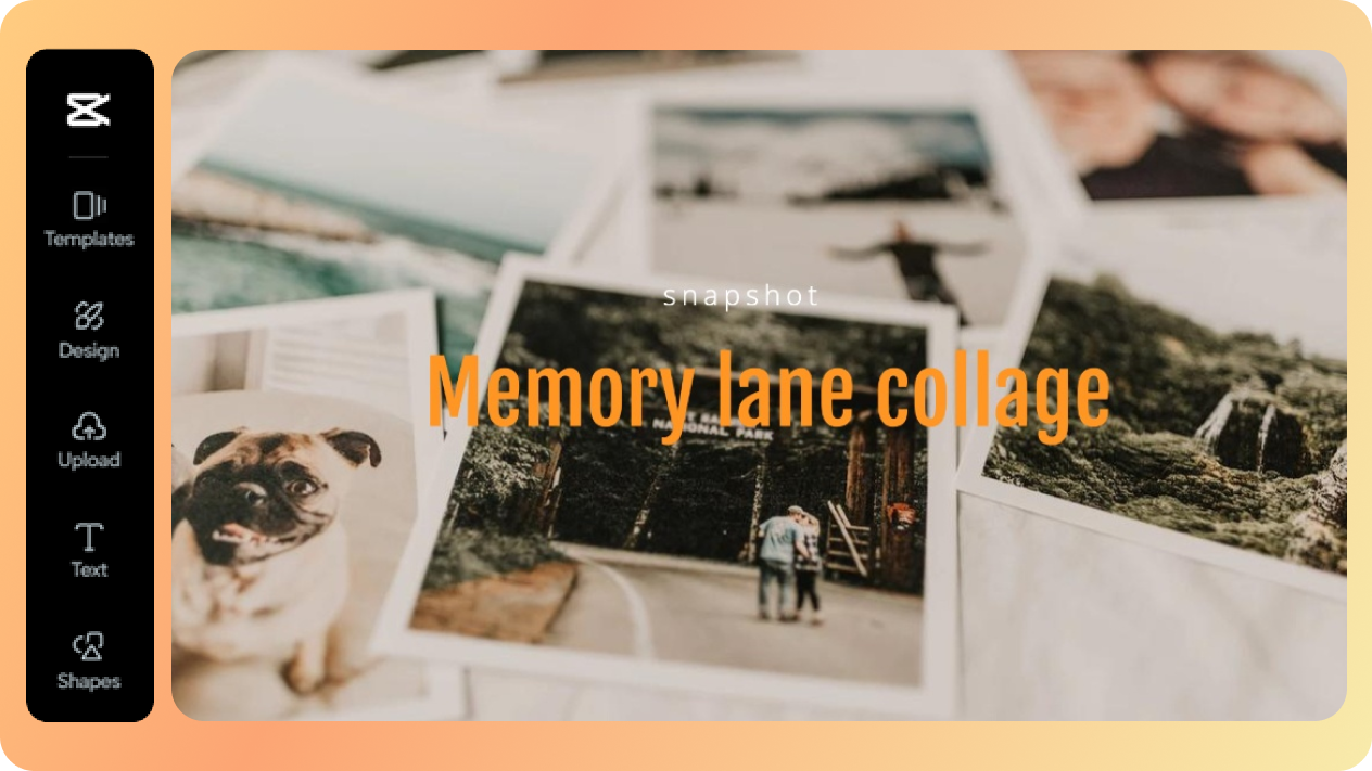 Créateur de collage Memory Lane sur CapCut