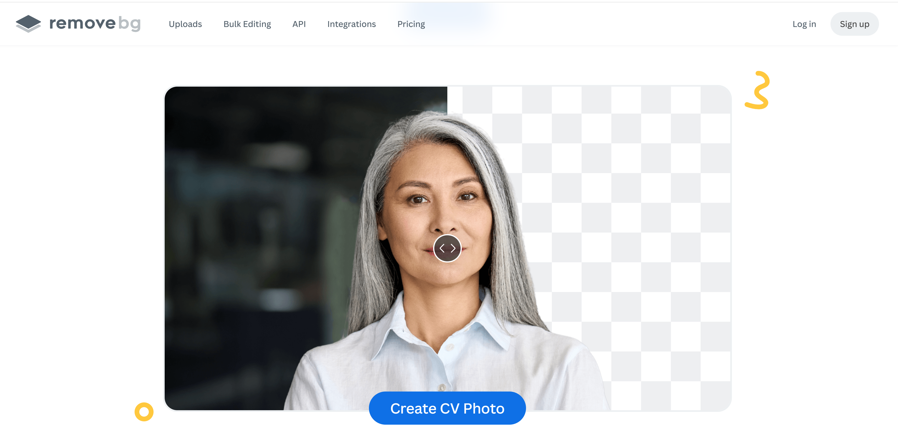 Remove.bg ana sayfası