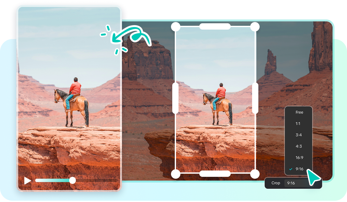 Crop video easily with CapCut.