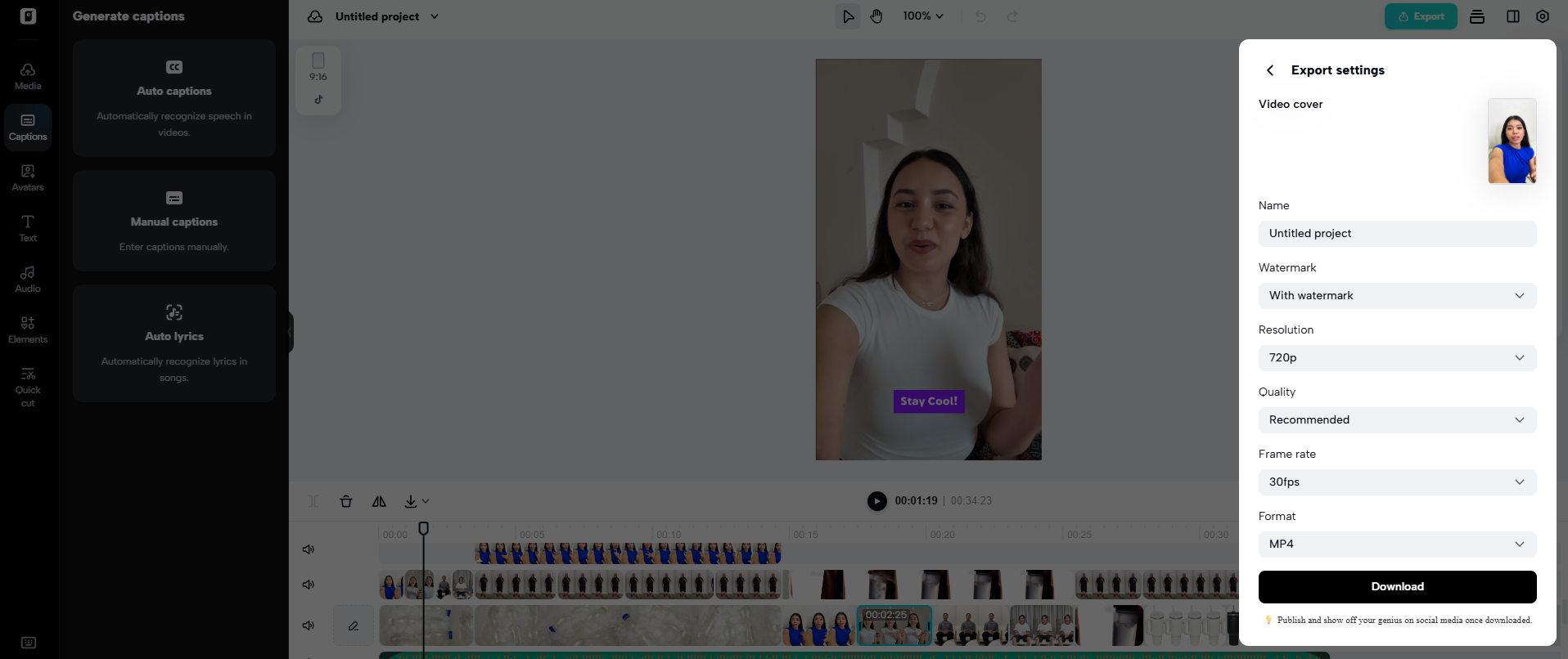 Seamless export for multiple platforms