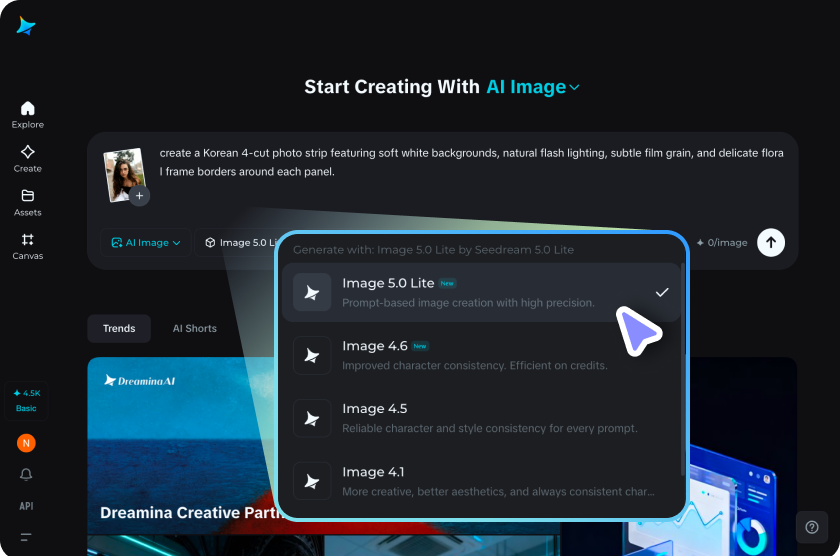 Adjust settings and generate