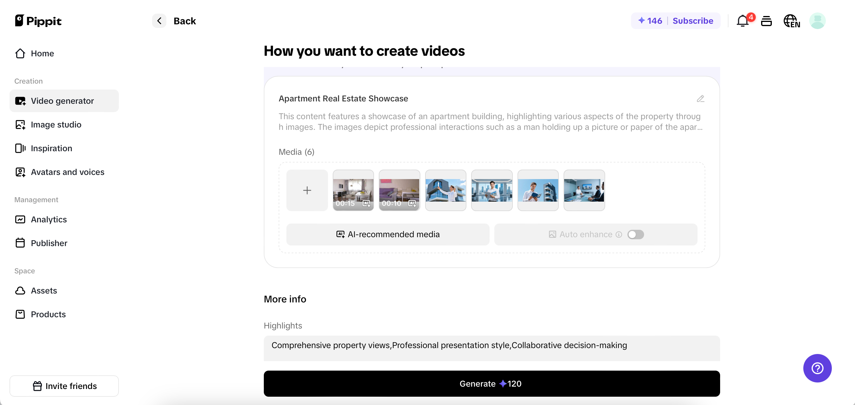 Customize video settings