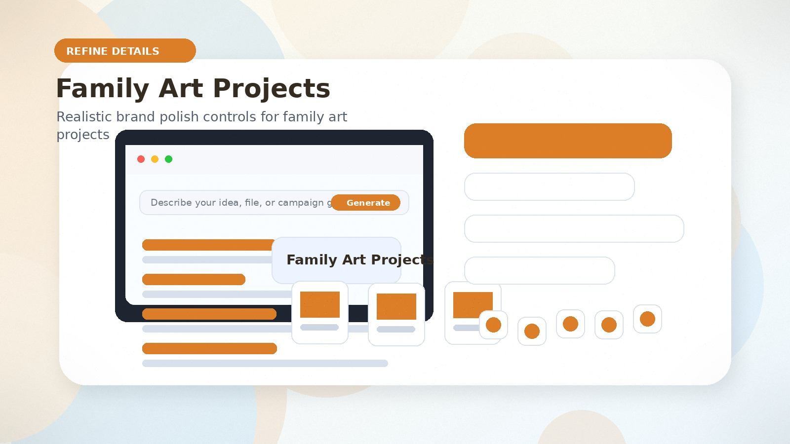 Family Art Projects realistic refine details visual for family art projects