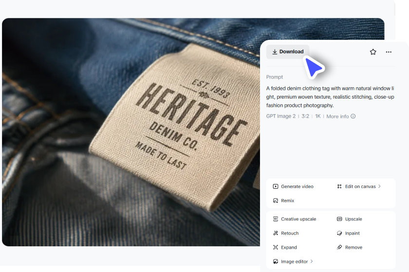 Refine details and download