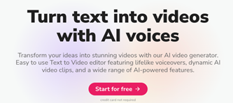 Fliki AI video generation