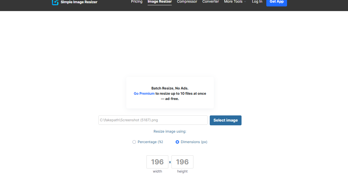 Simple Image Resizer