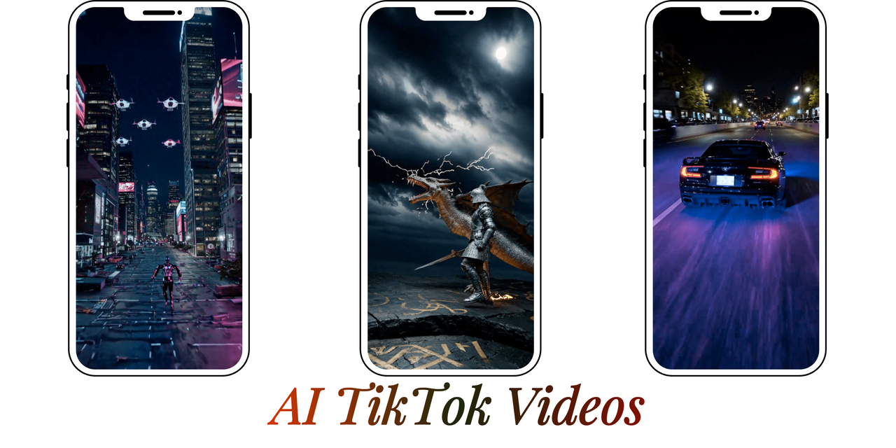 AI wygenerował filmy tiktok