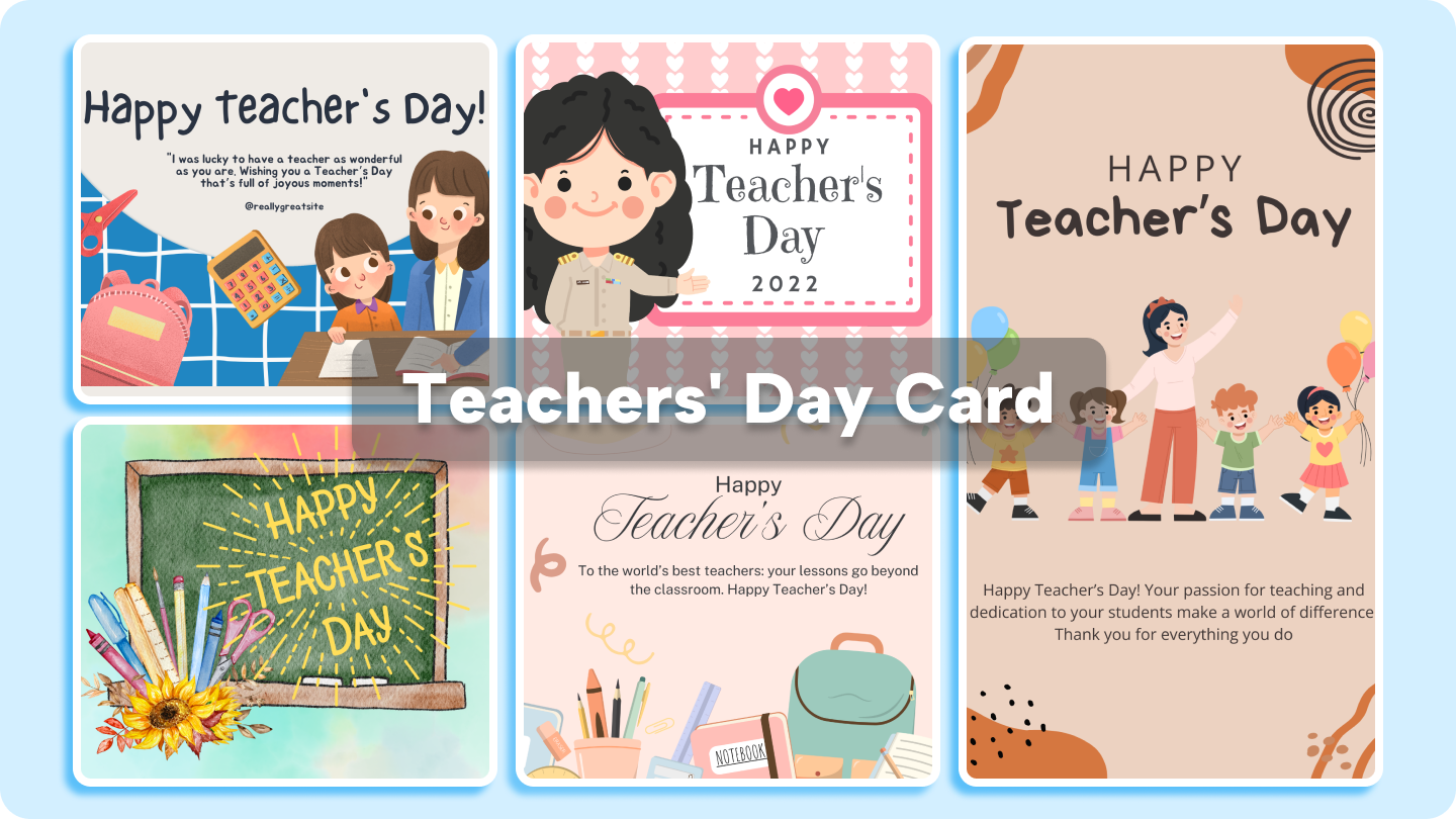 Teachers' Day card