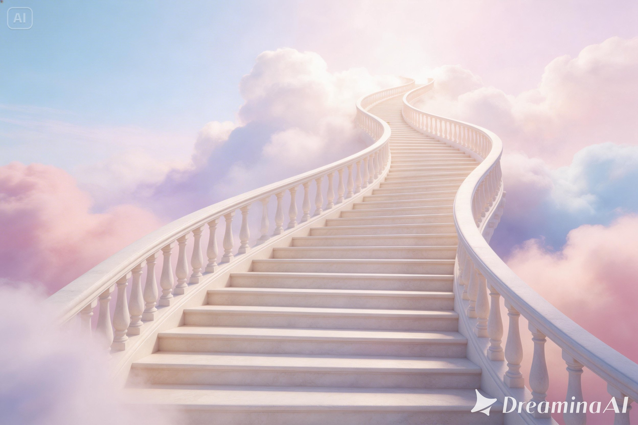 Staircase to clouds