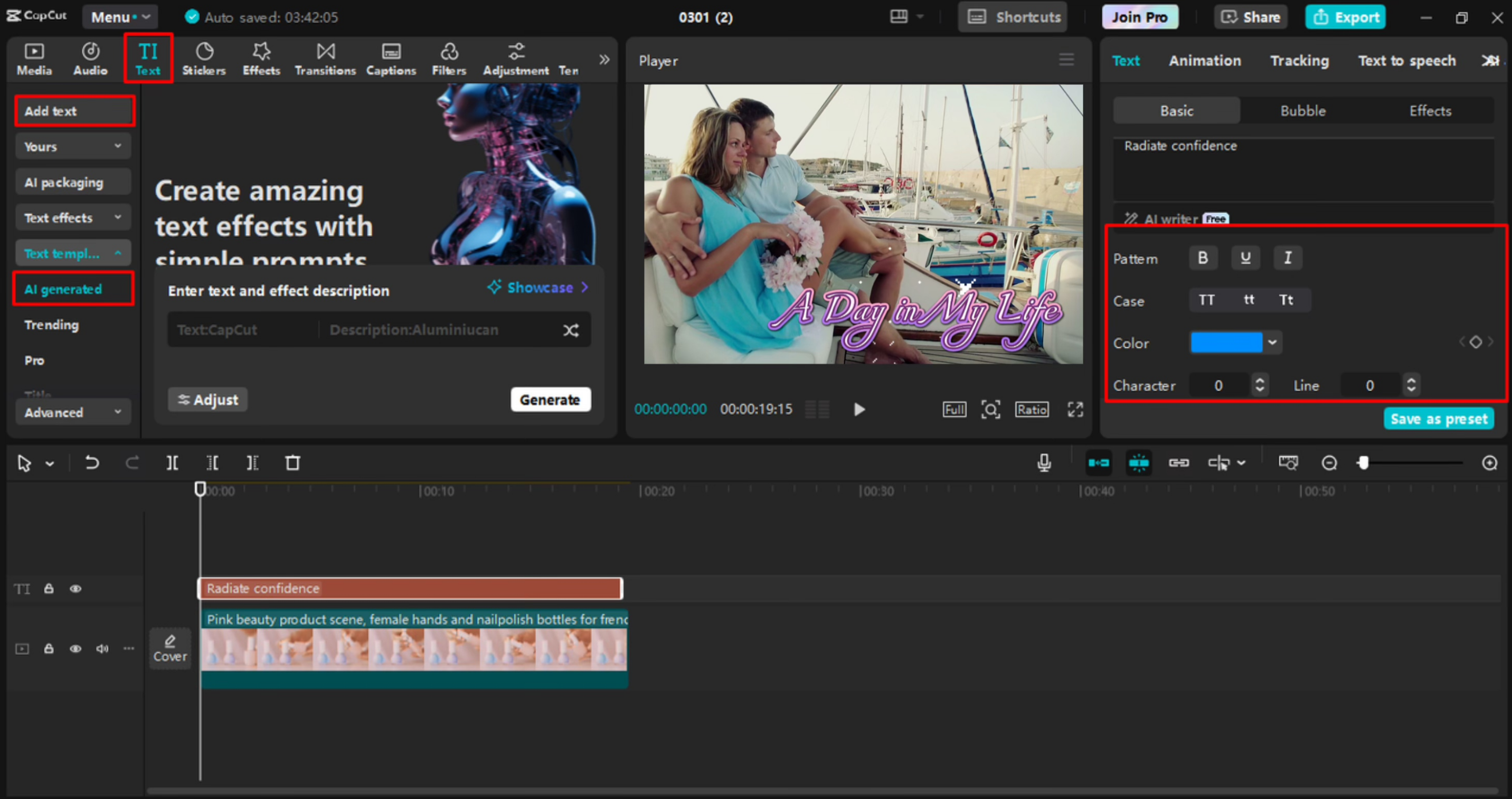Editing video in the CapCut desktop video editor