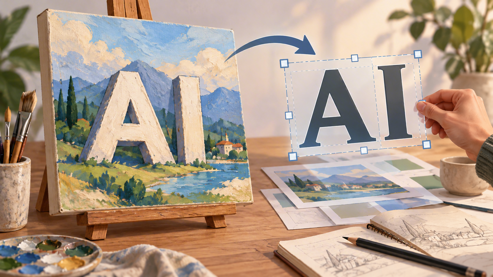 Create AI Images with Exact Text and Editable Corrections
