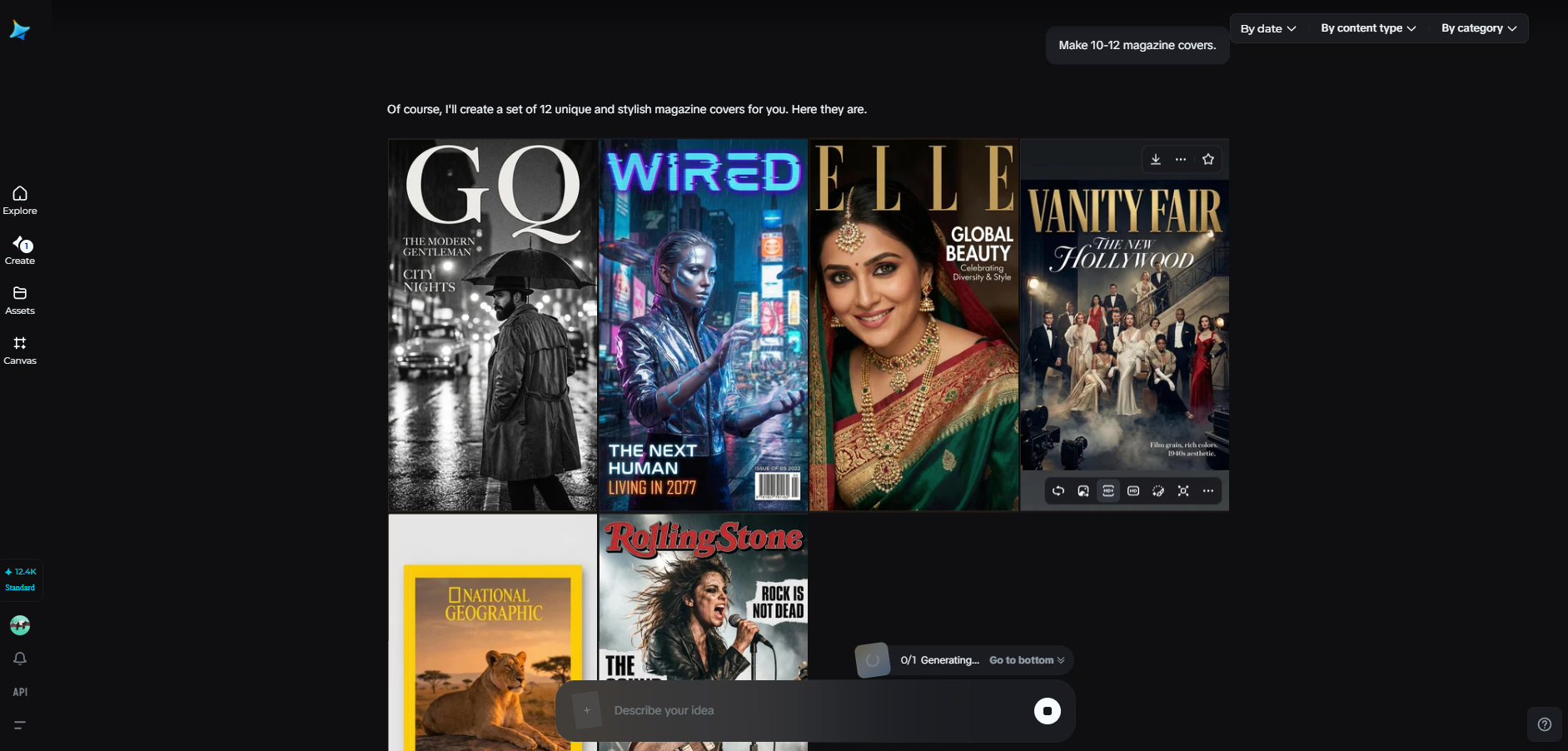 Función de agente de IA en Dreamina