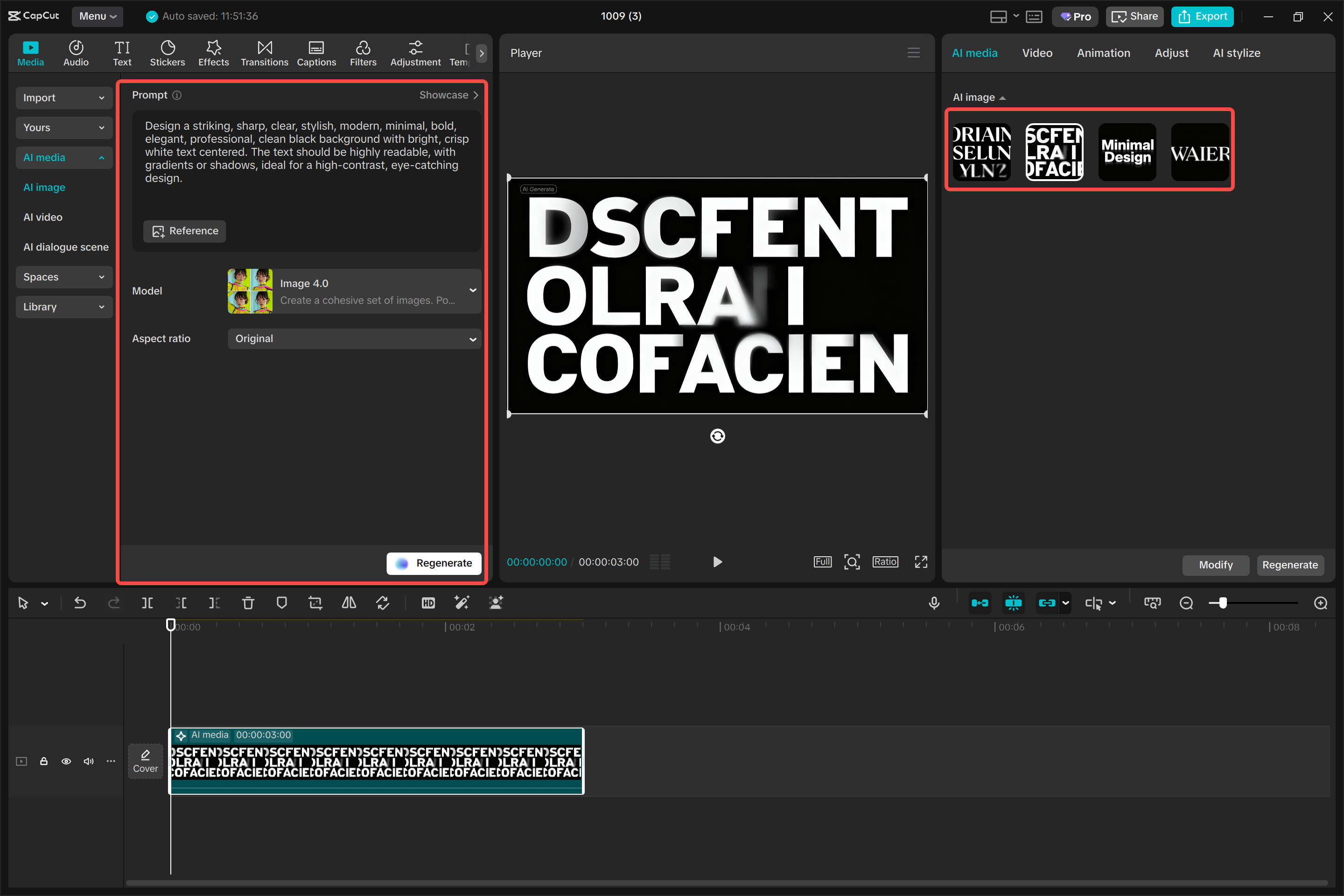 Converting text to background in the CapCut desktop video editor