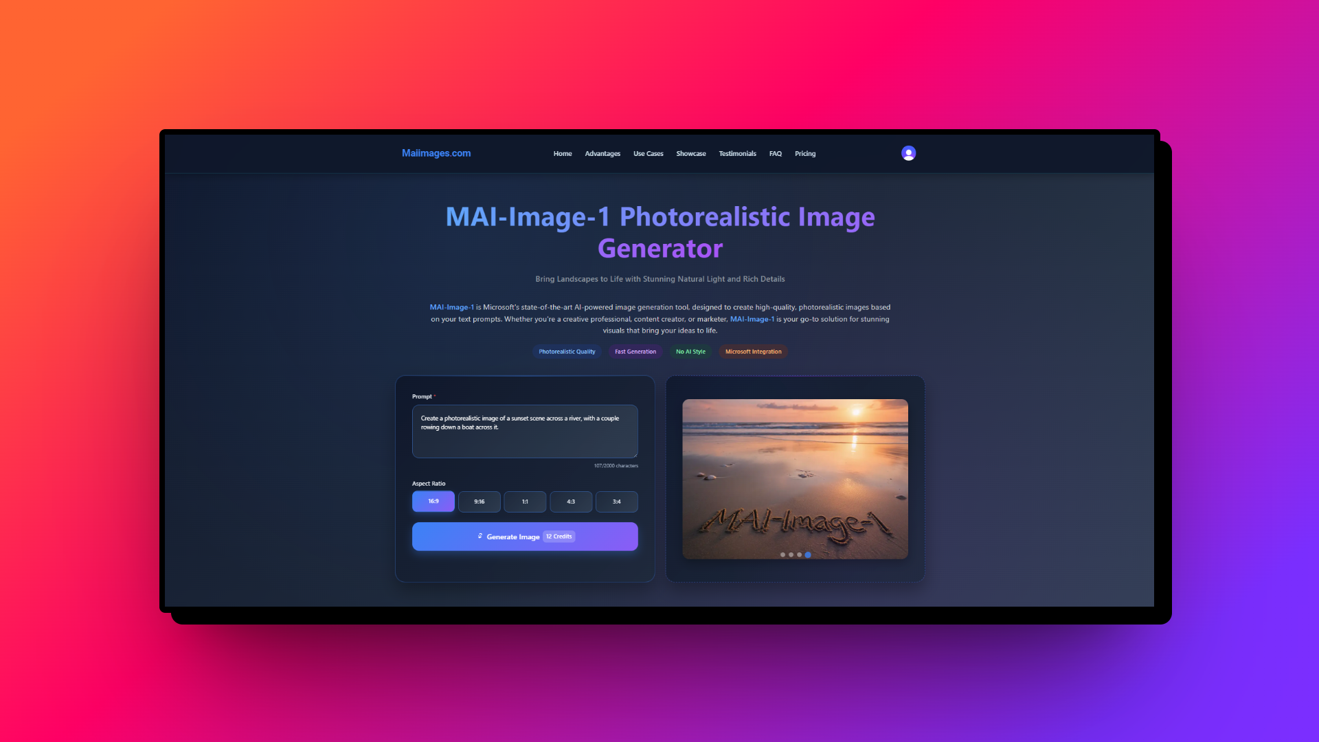 Generate your image with MAI-Image-1