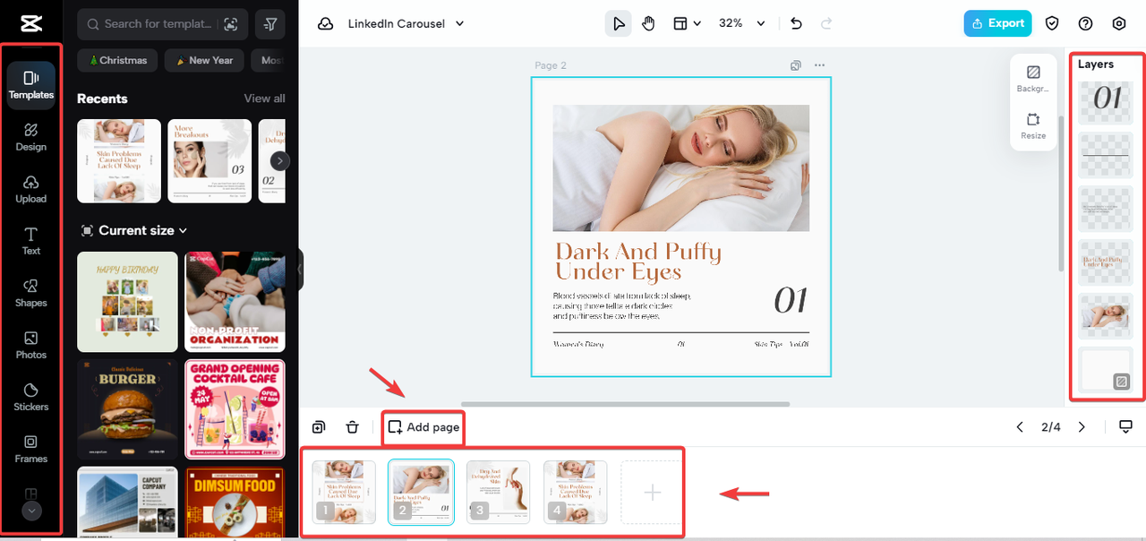 Customize your LinkedIn Carousel post