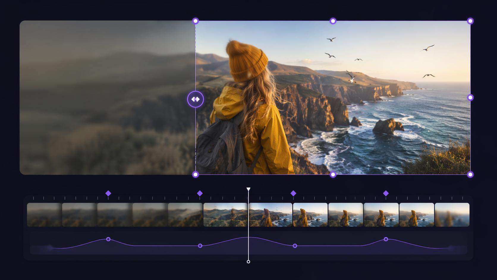 Mobilny bohater AI Video Partial Editing