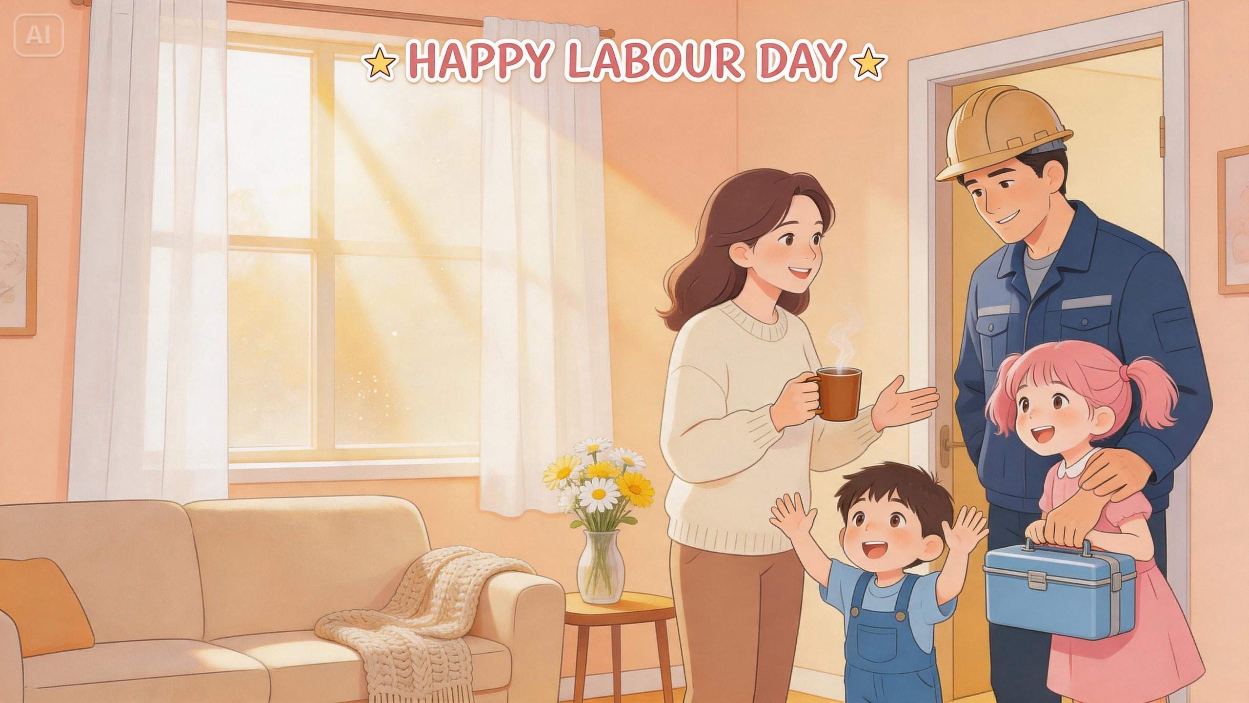 Ví dụ nhắc nhở chào nhóm gia đình
