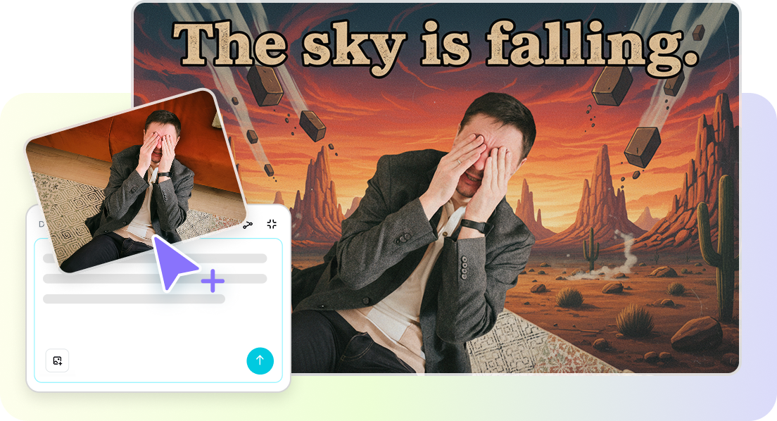 Turn photo to meme instantly