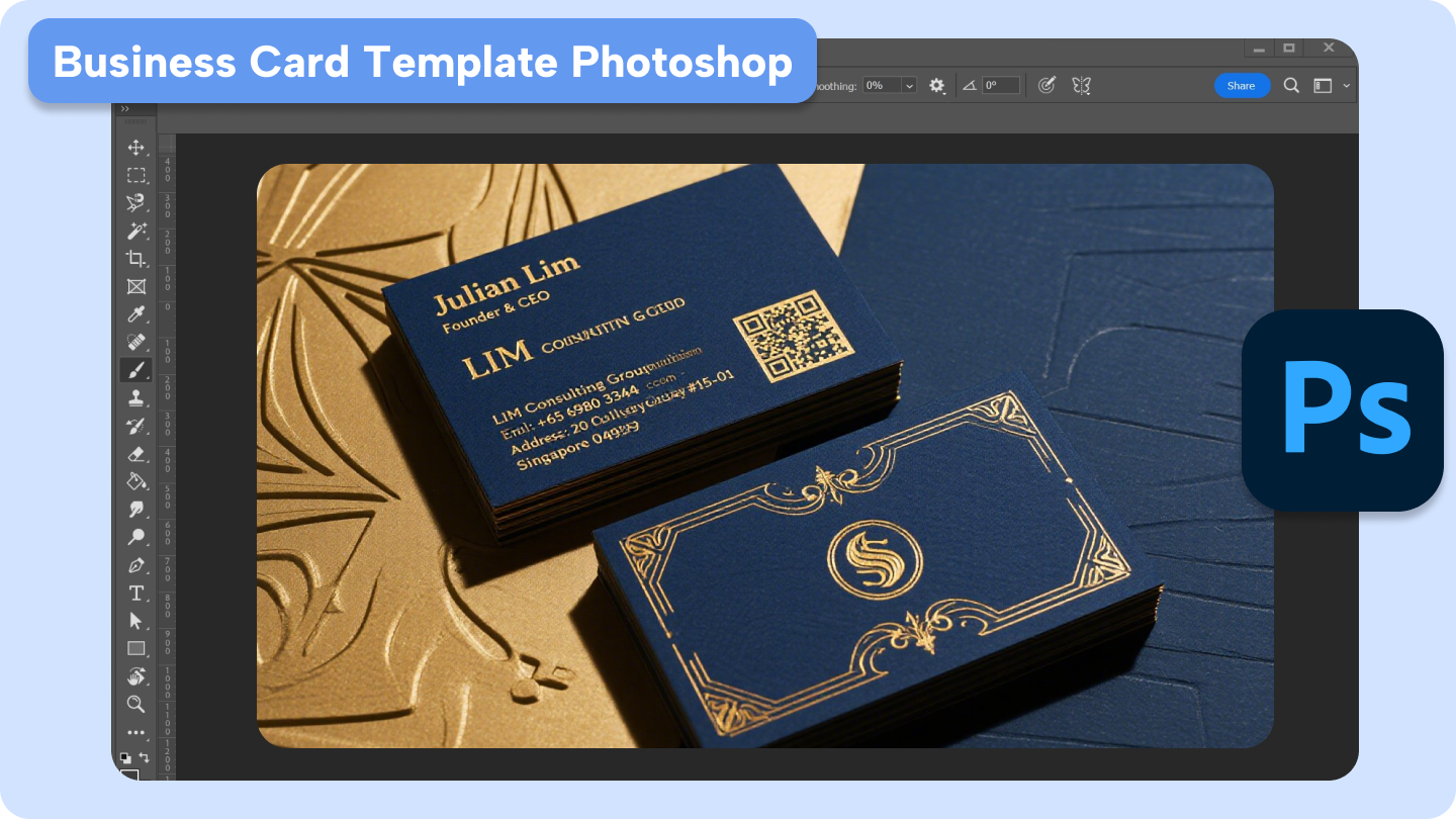 template kartu nama photoshop