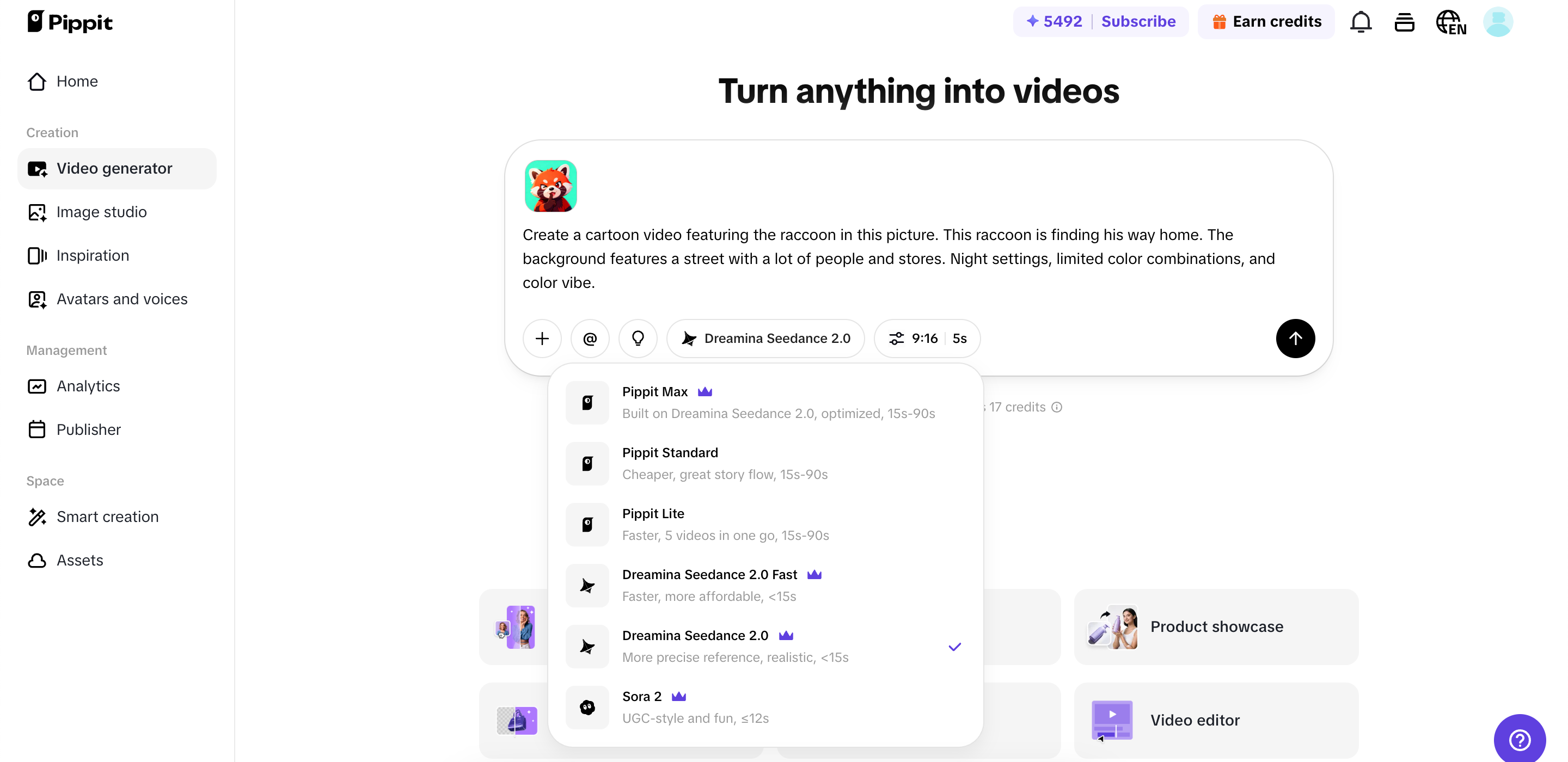 Generate your video