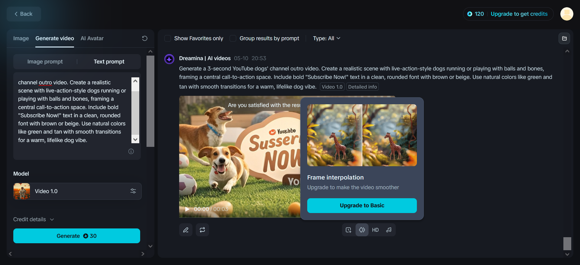 Interpolation ng frame
