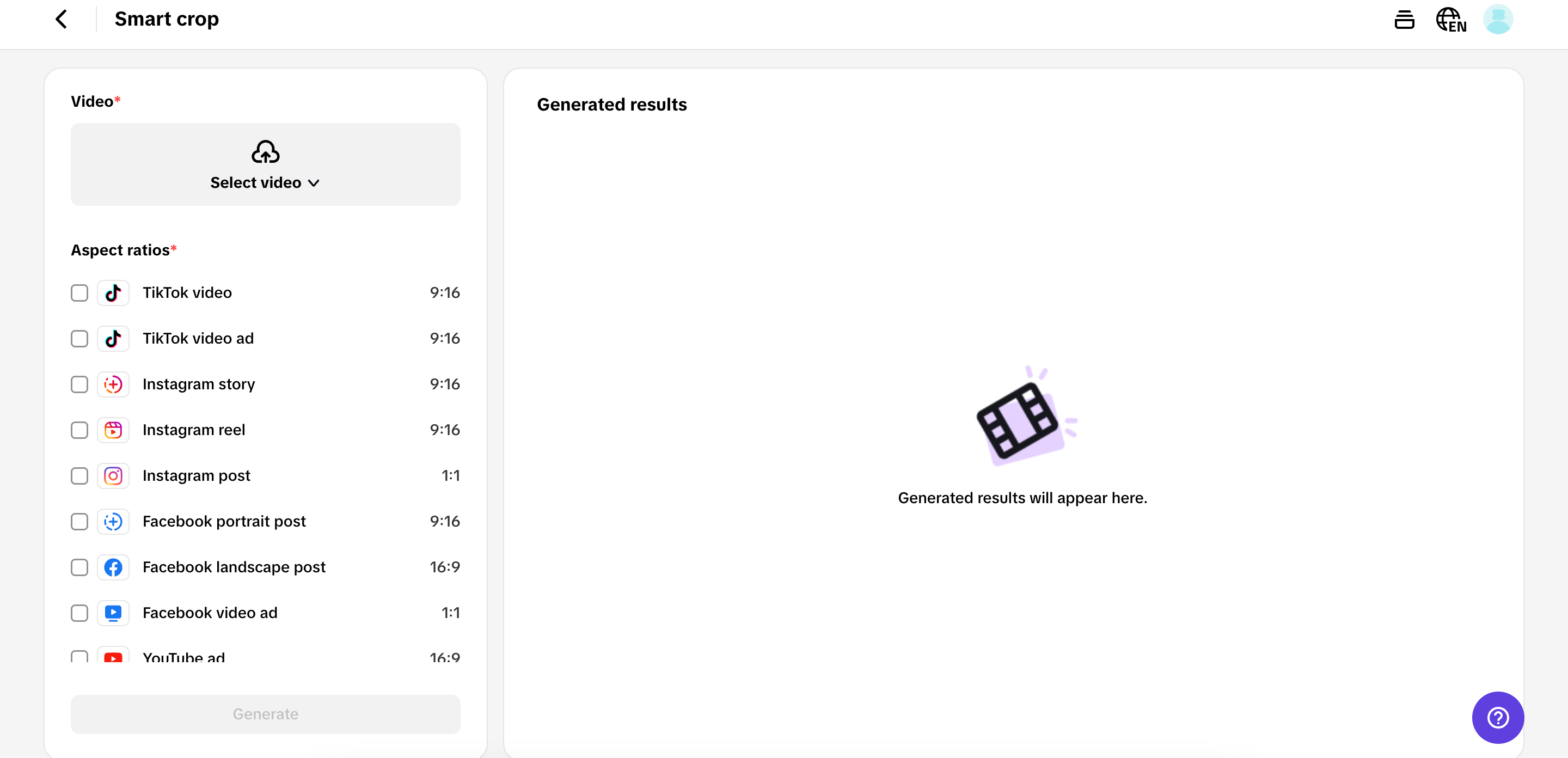 Resize for multiple platforms