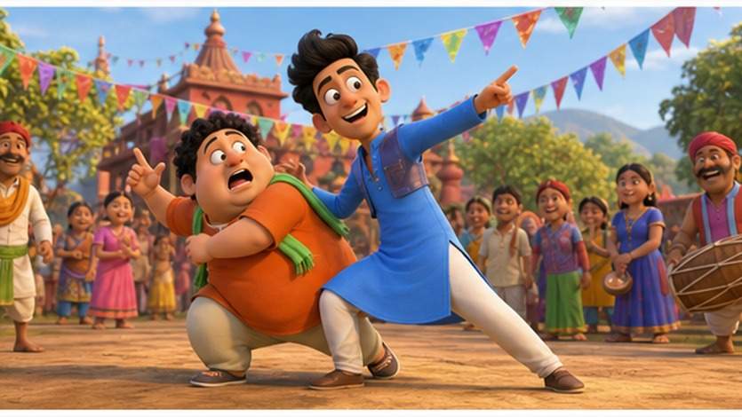 Motu Patlu AI Video Prompt example 4