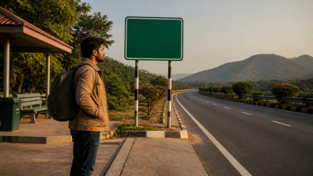Indian Road Sign Video prompt 3 original 16:9 visual