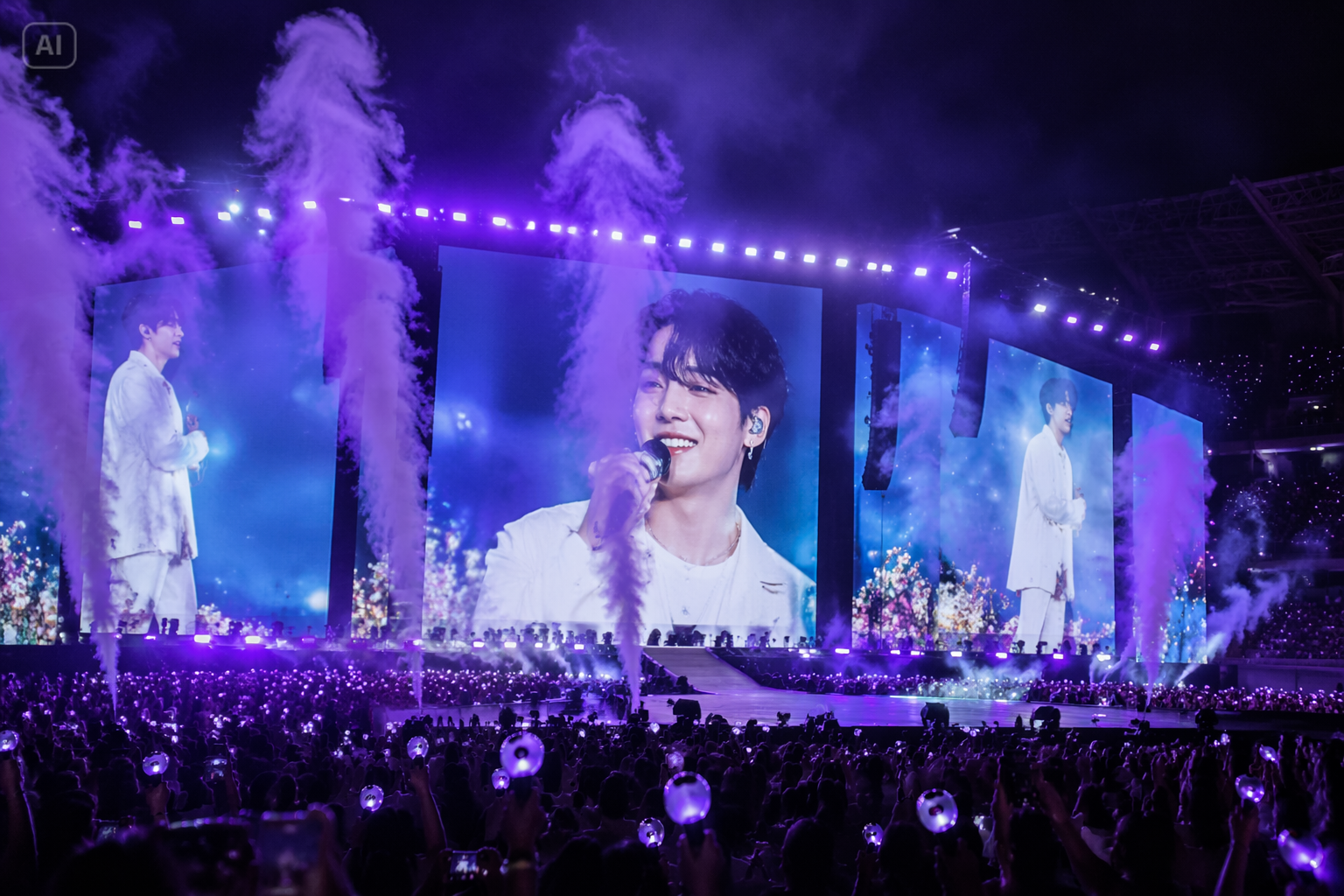 AI K-pop 콘서트 점보트론 프롬프트 기능