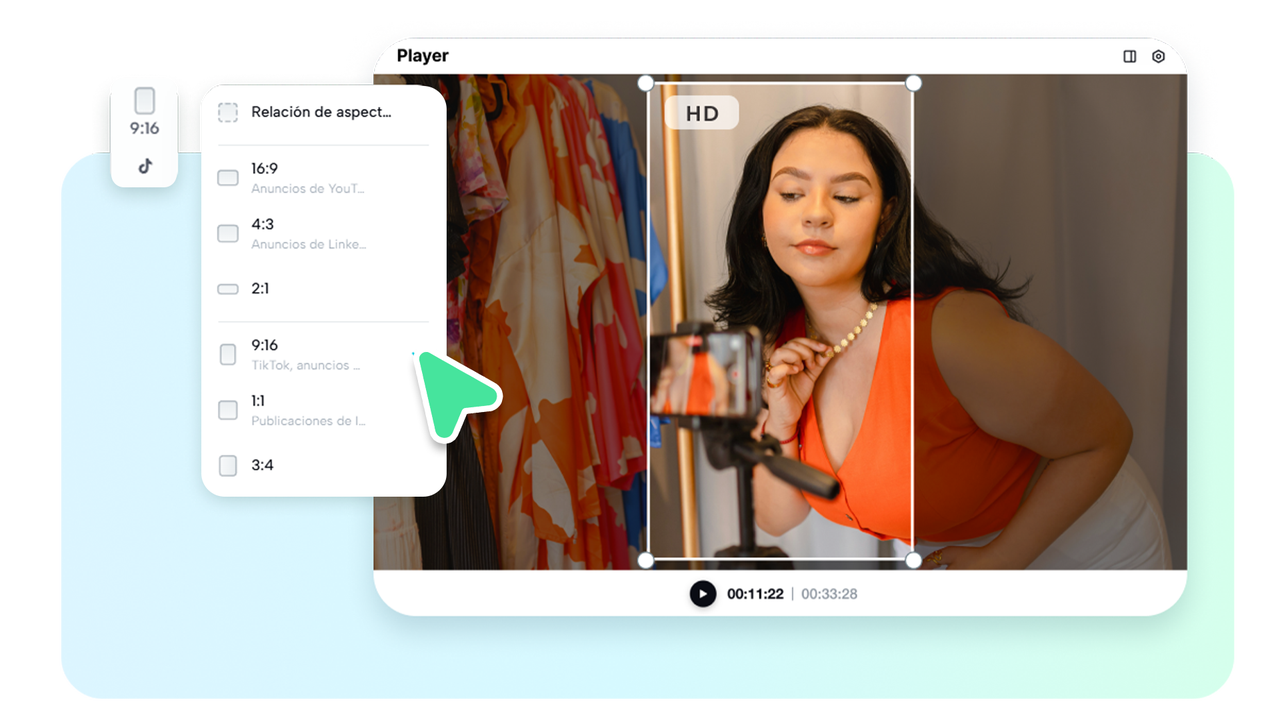 Mantén la calidad al cambiar el tamaño del video