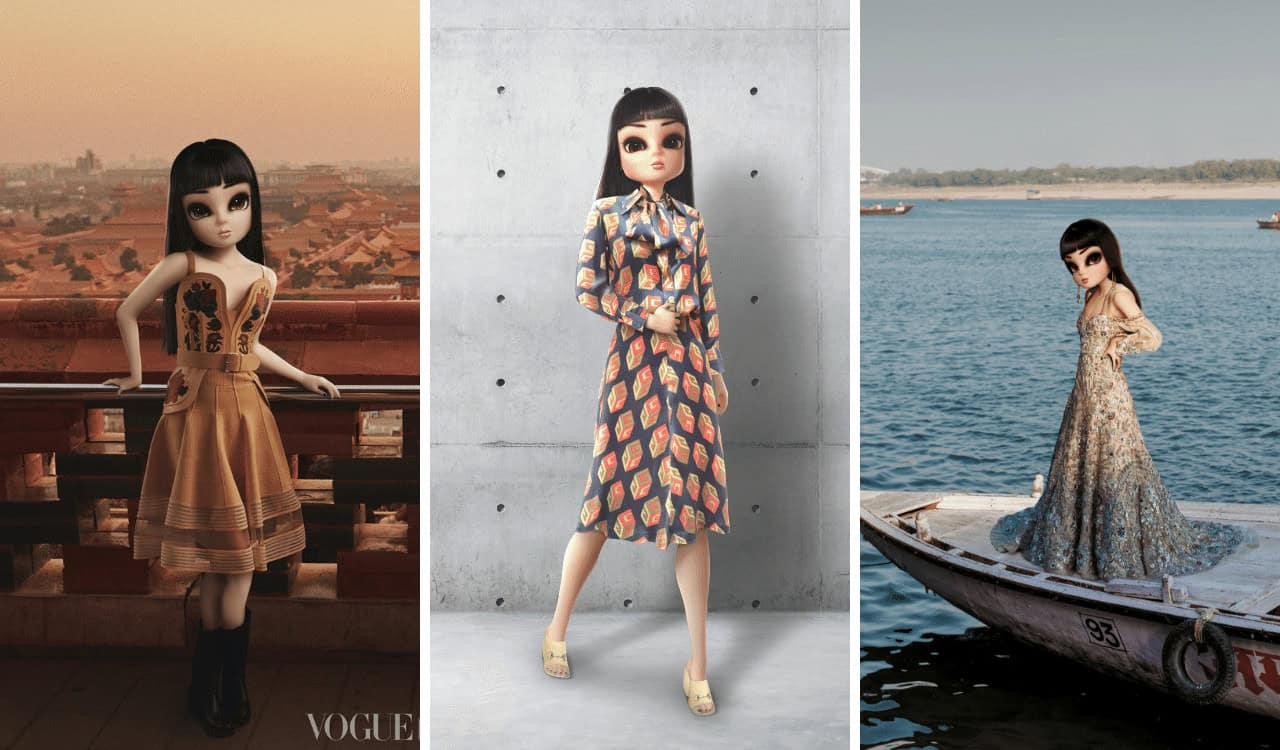 Noonoouri posiert in ethischer Mode Inhalt