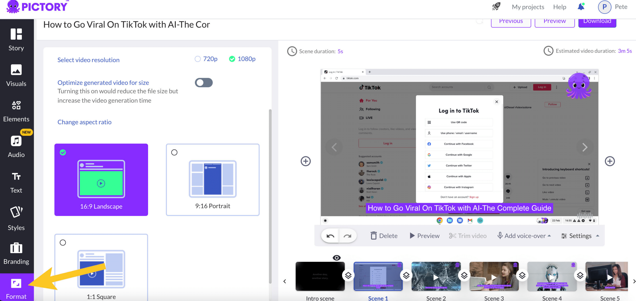 Pictory.ai - best tool for AI-generated short videos for free
