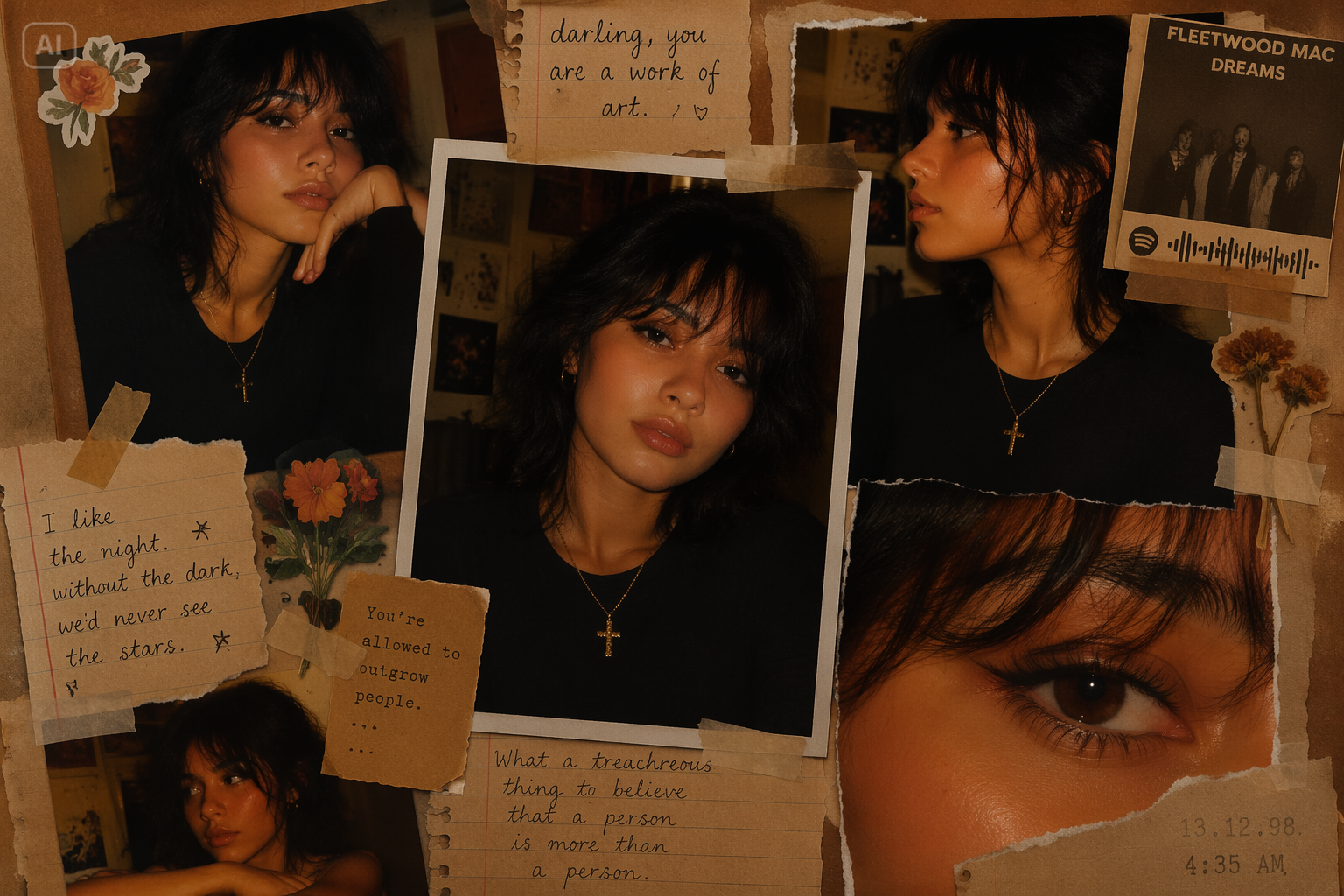AI Lily Collage prompt