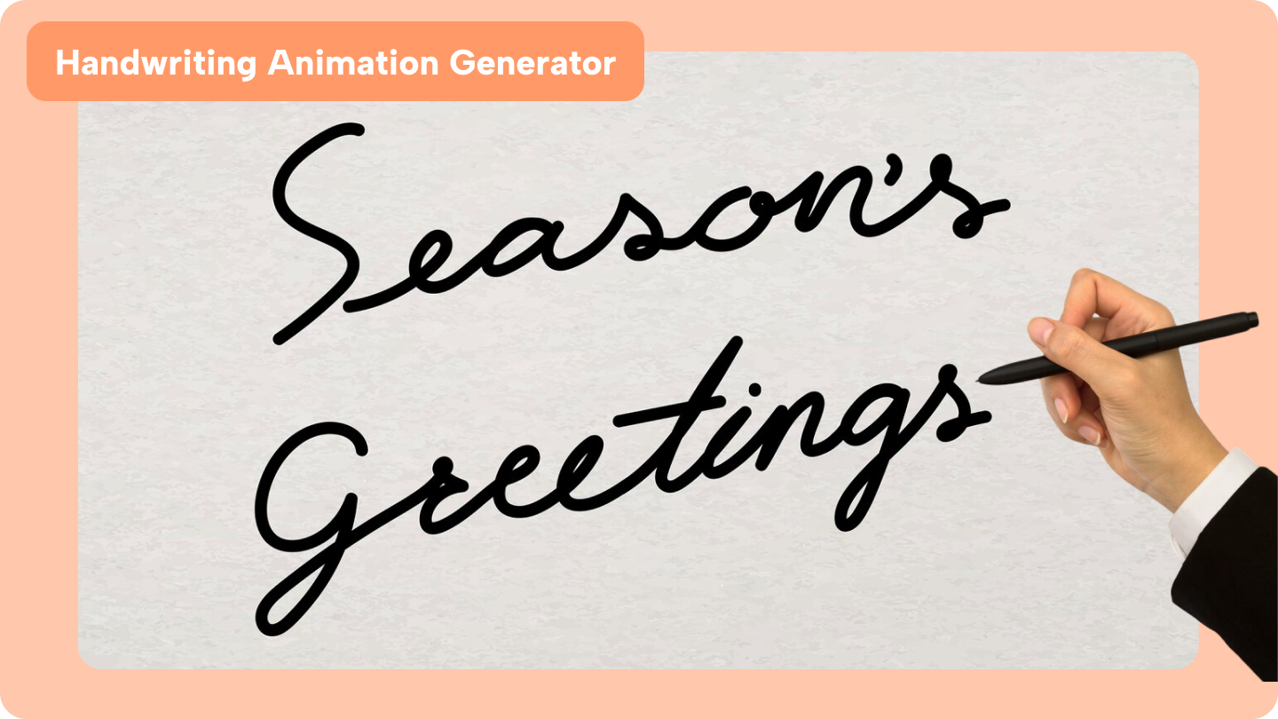 handskrift text animering generator