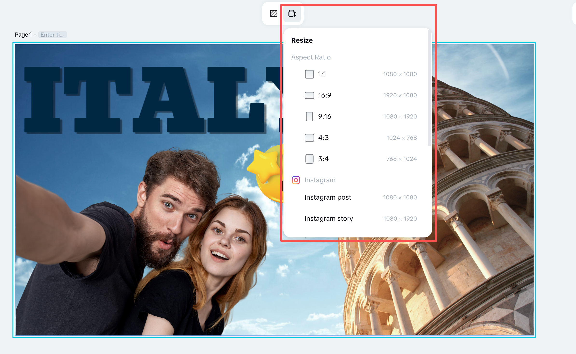 Resize Tool for Thumbail Dimensions