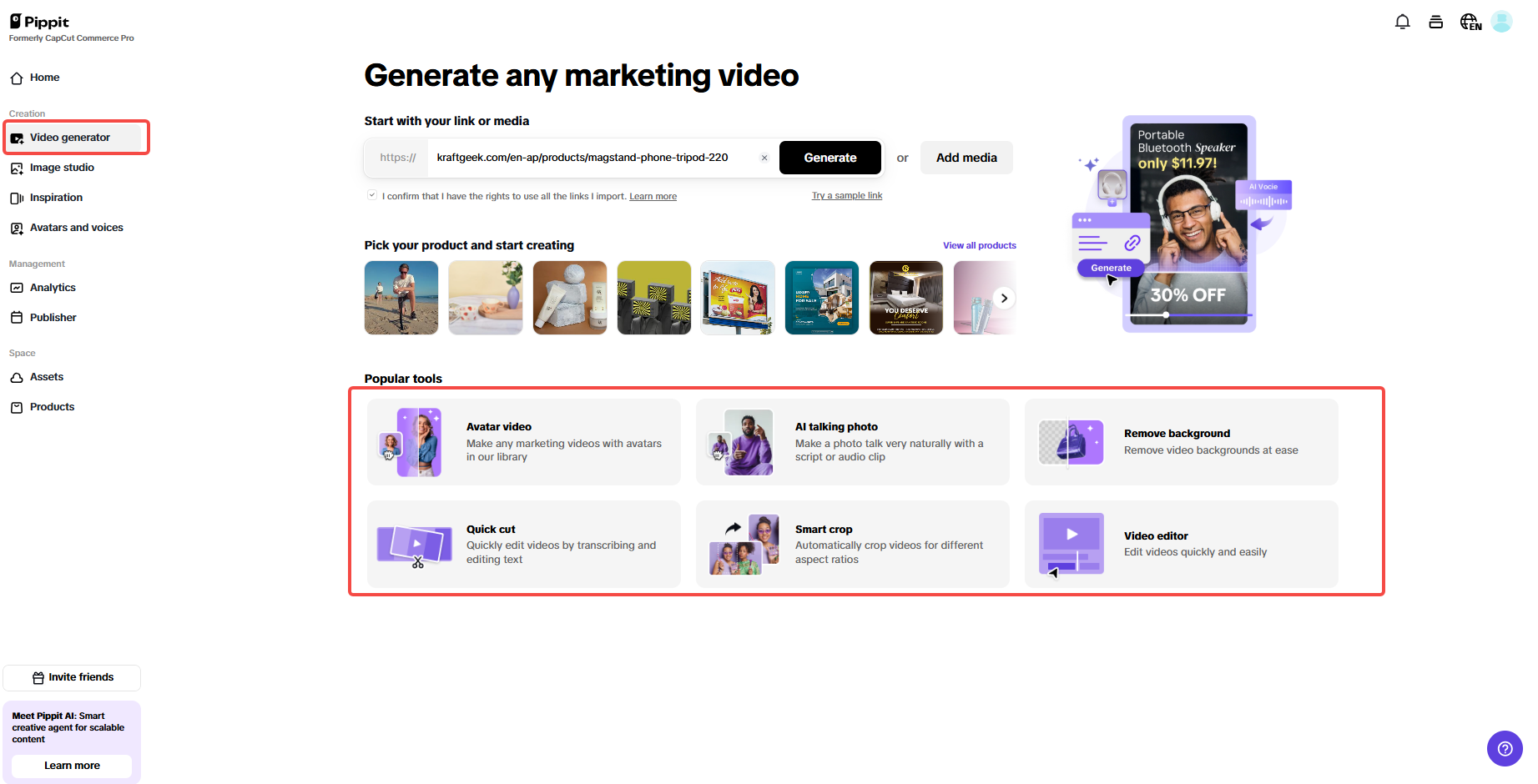 Matalinong mga tool sa pag-edit ng video